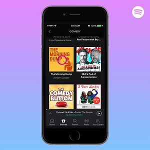Tune in to your favourite talks on comedy, lifestyle and so much more with our Podcast feature. | Spotify