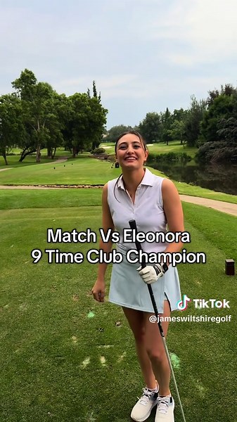 1 hole match vs @eleonoragalletti_ , who has won the club champs at Royal Joburg 9 times!! Filmed at Royal Johannesburg just of the Alfred Dunhill in a couple weeks time #golf #golftok #golfmatch