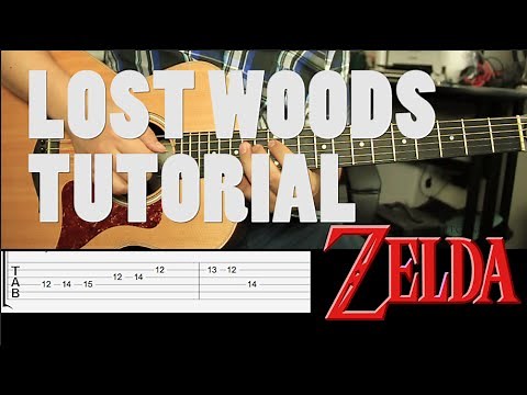 Zelda - Lost Woods Tutorial Guitarra + TAB // Guitar Lesson (HD)