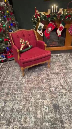 Come see our nostalgic Christmas decor on our church stage. It feels like a step back in time! | The Celebration Co.