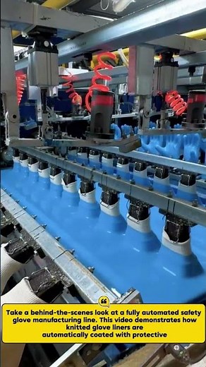 Inside the Automated Safety Glove Coating Factory | High-Speed Manufacturing Process