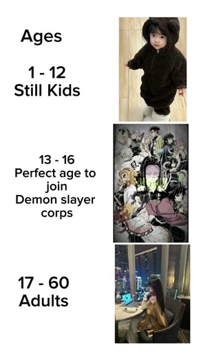perfect age to join demon slayer corps #demonslayer #anime #demonslayerthehinokamichronicles