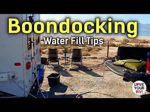 Boondocking Water Fill Tips - AquaTank Bladder, Water Bandit and Flow Meter