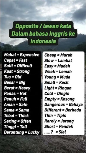 Opposite #lawankata #bahasainggris #bahasainggrisitumudah #fypシ゚viral #learnenglish #englishspeaking