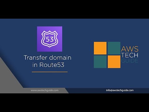 AWS Route 53 domain transfer tutorial