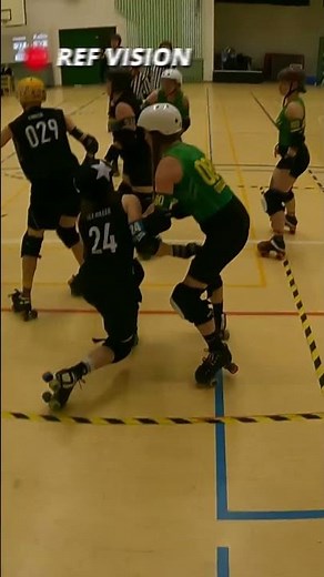 One hand out is still In Bounds #rollerderby