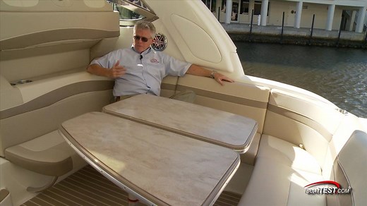 Formula Boats’ 40 PC makes an ideal Performance Cruiser for a number of reasons, mostly having to do with how well she’s laid out to accommodate either entertaining guests till the wee hours or spending time away from the dock on overnight jaunts. #Formula #40PC http://www.boattest.com/review/formula/3255_40-pc | BoatTEST.com