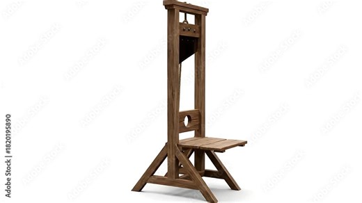 Guillotine Chair Animation: Historical Execution Device Design and Execution Method History