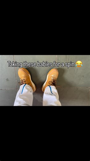 Dancing in the newish boots 🥾😂 they are very comfortable put it that way. Not sure I will take them out out though. Link to the dancing boots 🥾 https://amzn.to/4oq4EWn #workboots #femaledecorator #cwdecorating #puglife