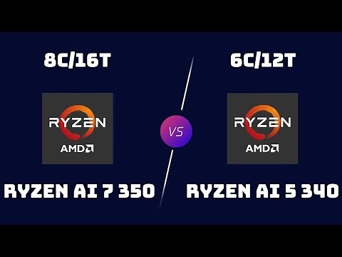 Ryzen AI 7 350 vs Ryzen AI 5 340 – CPU Benchmark Comparison
