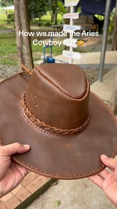 How we made the Aries Cowboy Hat 🤠 | MUGNA Leather Arts