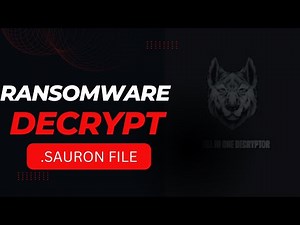 How to Remove Sauron Ransomware and Recover Data | #Sauron #Decryptor #ransomware #file #virus