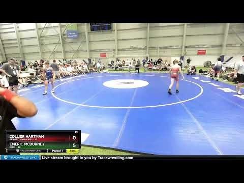 100 Lbs Quarters & 1st Wb (16 Team) - Collier Hartman, Pennsylvania Red Vs Emeric McBurney, Ohio 5