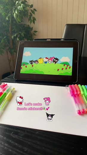 DIY Homemade Sanrio Stickers Tutorial