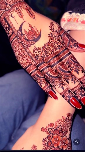 New 💐Mehndi design #arabichenna simple and easy Ramdan🌙 special and 🌹beautiful Mehndi design