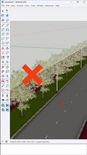 How to Make Random Trees on the Street Look Natural in SketchUp?