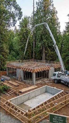 QUÁ TRÌNH THI CÔNG Biệt Thự Hiện Đại 3 Tầng Giữa Rừng | Modern Concrete Villa Time-lapse