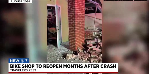 Upstate bike shop to reopen months after driver going over 100 mph crashed into it