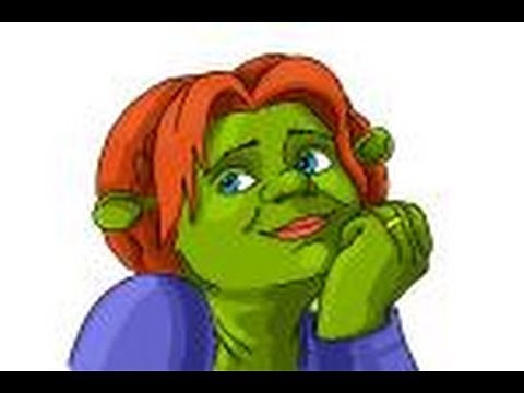 How to draw Princess Fiona from Shrek Forever After