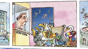 The elation of flying is the stuff of dreams. But what if personal drones could make our dreams come true? The Economist's resident cartoonist KAL lets his imagination fly | The Economist