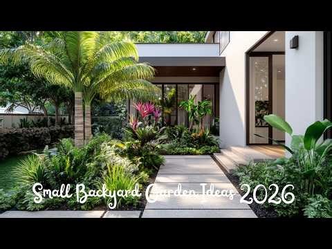 Modern Tropical Garden Design for Small Backyards – Backyard Makeover Ideas 2026