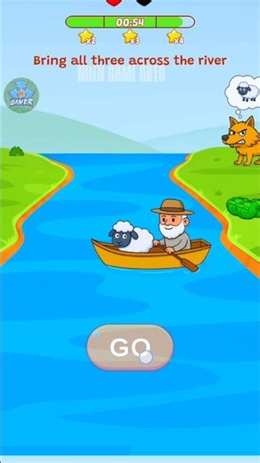River Crossing Android Game Challenge 🚣‍♂️ | Quick Gameplay #shorts #rivercrossing
