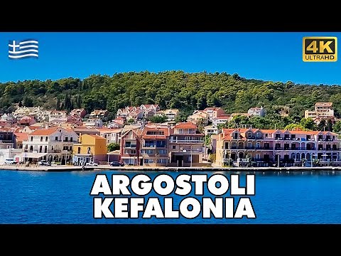 ARGOSTOLI Kefalonia Island - Greece 🇬🇷 | 🚶‍ Walking Tour [4K UHD]