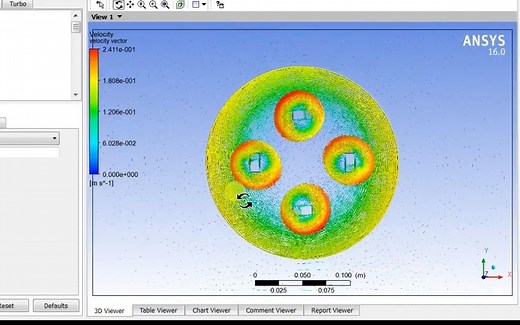 Fluent案例44：Fluent的多重参考系MRF分析（自转+公转）