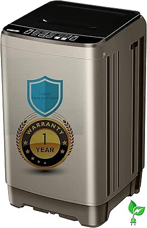 Portable Washing Machine - 2.0 Cu.ft Portable Washer Full-Automatic With LED Display, Compact Washer Ideal for Apartments, Homes, and Dorms, 10 Wash Cycles, Low Noise, IPX4 with Drain Pump