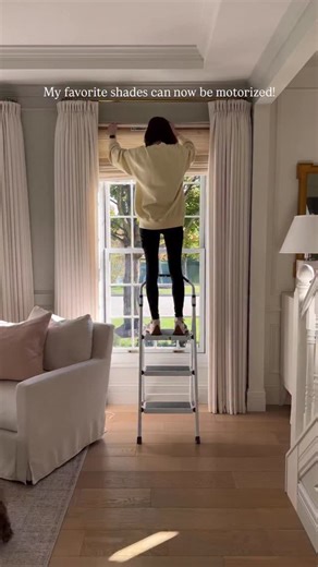 Michelle Riley | Design & DIY on Instagram: "My favorite @twopagescurtains bamboo roman shades are now available with motorization! This is such an easy way to give your home a super luxurious and elevated feel while adding major functionality! Use my code: BLUSHINGBOHO for 26% off your entire order! I have the shades in Marble White with the privacy liner. The curtains are all the Liz collection in Ivory White. Everything is linked in my LTK! Comment SHOP for all the info! Comment SHOP below to