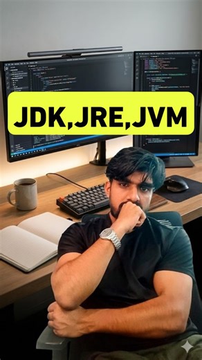 codewithmukul on Instagram: "JDK, JRE, JVM — finally explained in simple words. JDK is used to write and compile Java code. JRE provides the runtime environment to run Java applications. JVM is the engine that executes bytecode and manages memory. Java program flow: .java file → compiled to bytecode → executed by JVM. JVM memory areas: Method Area → class details and static data Heap → objects Stack → method calls and local variables PC Register → next instruction Native Stack → native code exec