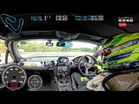 24/4/21 WAVESPEEDcup VOL.4 ベスト更新46.809（公式46.810） APG オートパラダイス御殿場 LSD装着後初サーキット NCロードスター NCEC NC2