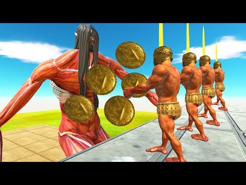 EVOLVE GATE VS 100x SHIELDS OF ACHILLES - Animal Revolt Battle Simulator