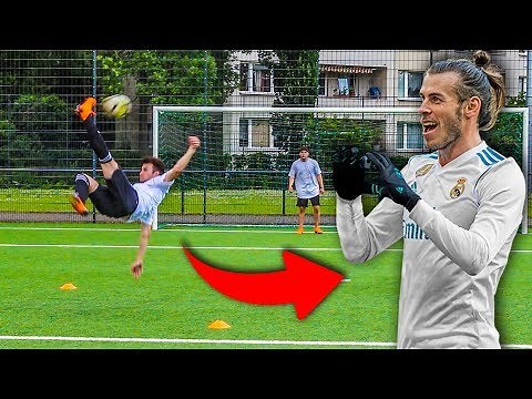 GARETH BALE FALLRÜCKZIEHER FUßBALL CHALLENGE!!!