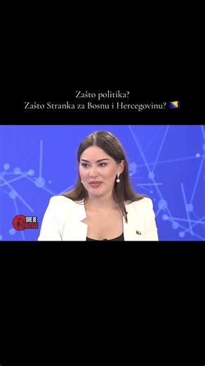 Zašto politika? Zašto Stranka za Bosnu i Hercegovinu? 🇧🇦 Ova pitanja mi se u posljednje vrijeme postavljaju gotovo svakodnevno, naročito nakon što je Semir Efendić, predsjednik Stranke za Bosnu i Hercegovinu, najavio svoju kandidaturu za člana Predsjedništva Bosne i Hercegovine. Primjećujem da interesovanje za političke procese i moguće promjene nikada nije bilo izraženije, barem ne u skorijem periodu. Takvu radoznalost u javnom prostoru dugo nisam vidjela. Upravo to govori u prilog jednoj važ