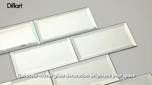 Diflart Mirror Backsplash Tiles for Kitchen