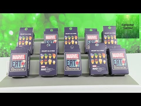 Marvel Eat The Universe Collectible Mystery Pins Unboxing Ice Cream Fun | CollectorCorner
