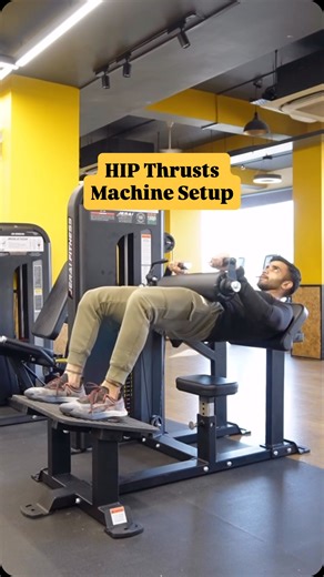 Aakash Wadhwani | Fitness Coach on Instagram: "Save/Share if you find this useful 🚀 , If you place your feet on the foot mat in a way that, at the top of the movement, your knees and heels are in one line, then place the pad on your waist, keep your feet shoulder-width apart, and rest your upper back on the edge of the seat while extending your hips,this becomes the proper setup for the hip thrust machine. , , , Tags : How to do Hip Thrusts,Hip Thrusts Machine Setup"