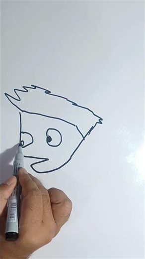 Funny Caricature Boy Drawing – Easy Cartoon Art 😁🎨