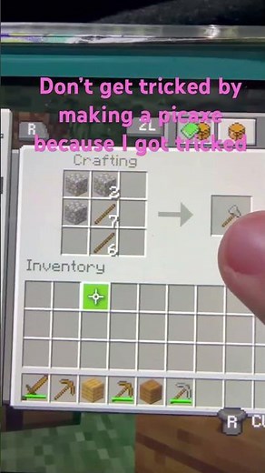 How to make a Minecraft axe for beginners