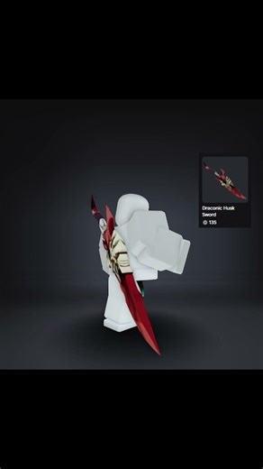 First UGC Drop Showcase🥳: Draconic Husk Sword🏆 #robloxedit #roblox #shorts #ugc #fyp