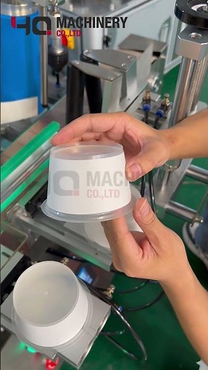 compact conical cup sticker label applicator Lebanon #labelingmachine #cuplabeler #factory