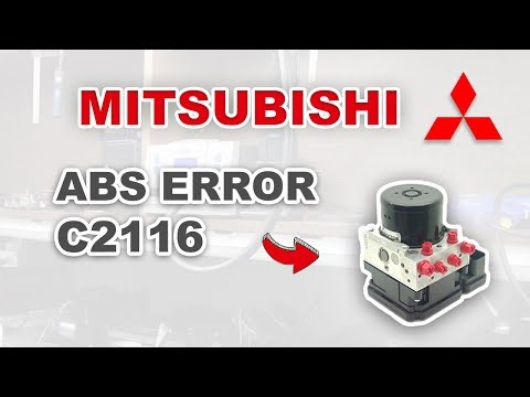 Mitsubishi ABS pump fault C2116 - diagnosis and repair