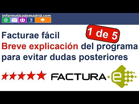 Tutorial programa facturae fácil PARTE 1 explicacion programa