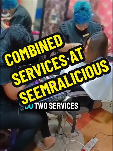 Combined Services at Seemralicious — Hair and Nail Salon Visit