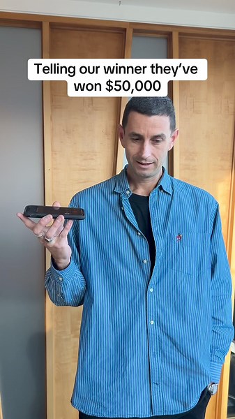 48K views · 129 reactions | Drumroll, please! 論 We’re stoked to announce the winner of our 'Save a Search' competition!Congratulations to Michael from Wellington, who just won a whopping $50,000! Watch the moment we surprised him with the exciting news  Huge thanks to everyone who participated and made this competition a success. Whatever it is your looking for, be sure to save a search on our app so you're the first to find it!  | Trade Me | Facebook