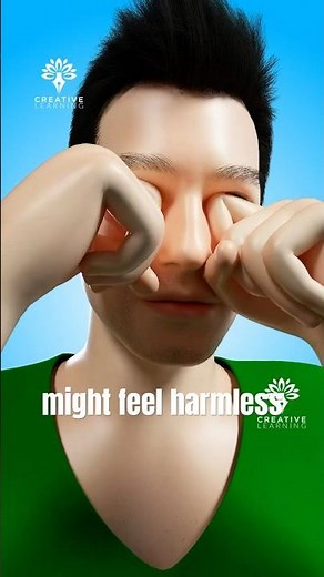 What Happens If You Rub Your Eyes Too Much? 😨 #Keratoconus #shorts - creativelearning3d