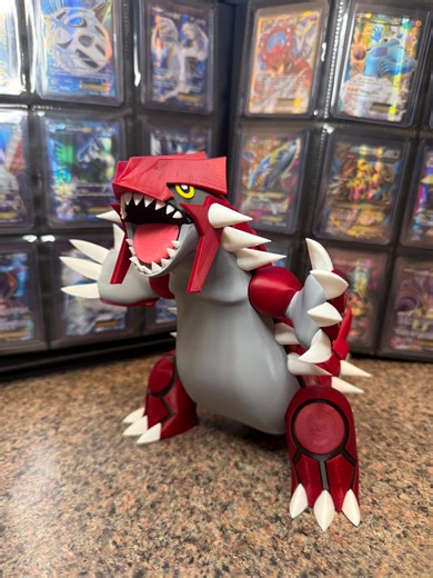 3D Printed Groudon Figure | Pokemon Display Model | Shiny Variant Available | Collectible Fan Art - Etsy