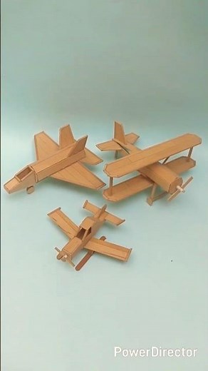 AVIONES hechos con palitos de helado