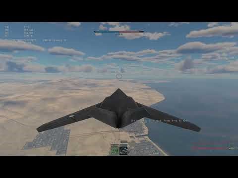Double kill with GBU-16 Paveway II laser-guided bomb in the F-117 Nighthawk - War Thunder